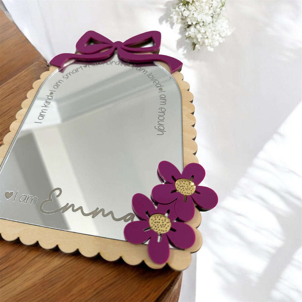 Affirmation Mirror - Bow