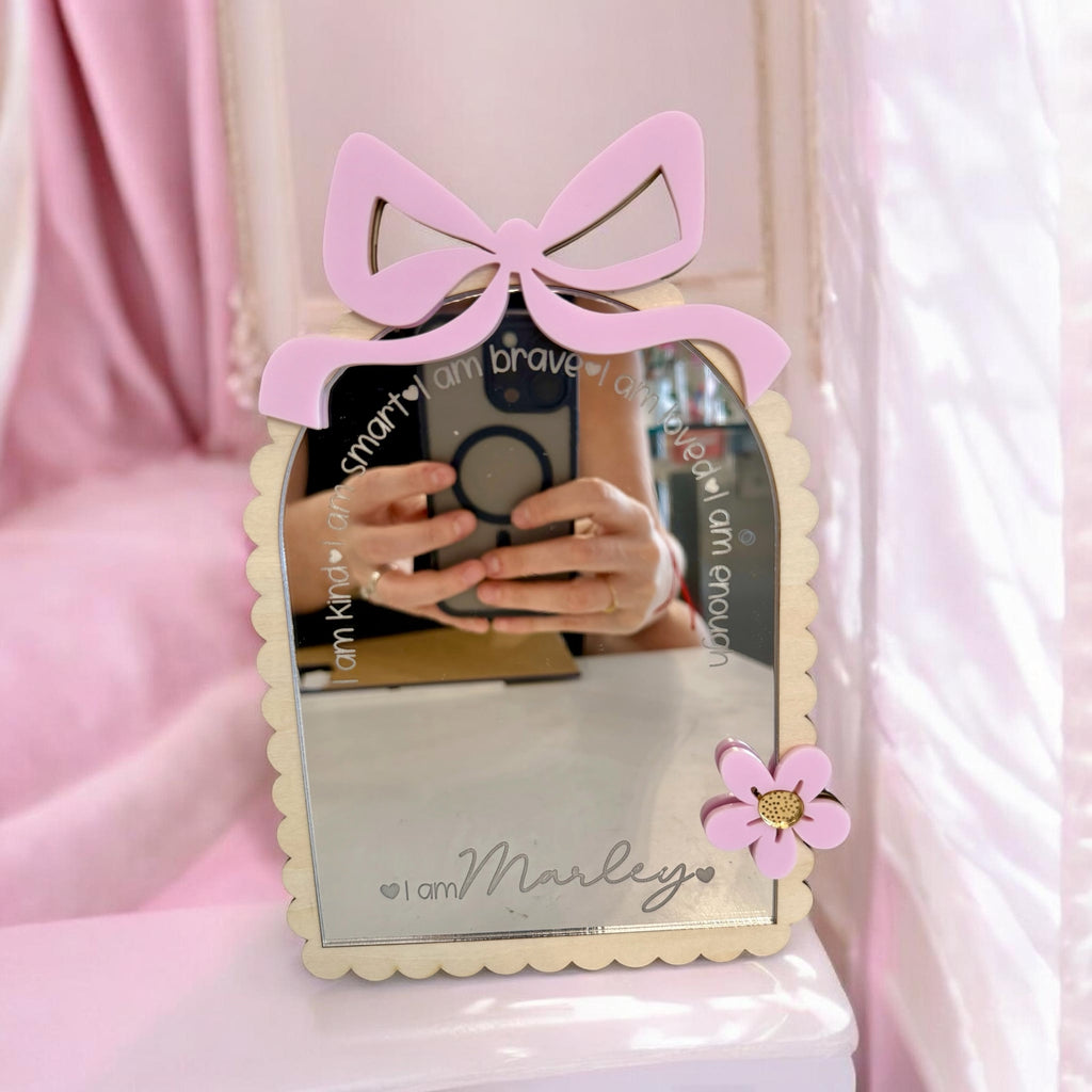 Affirmation Mirror - Bow
