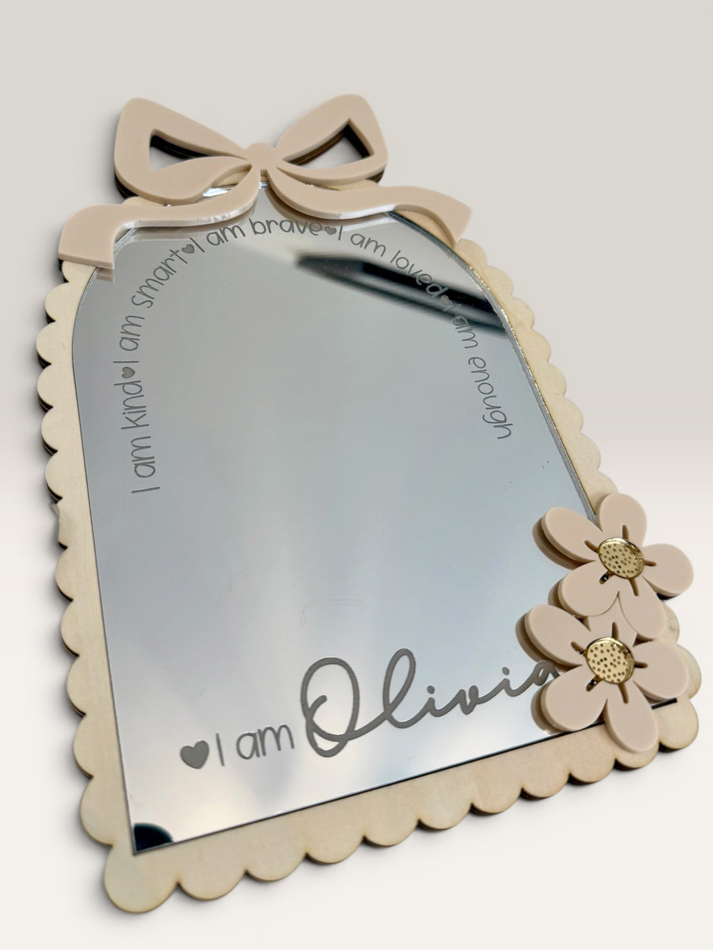 Affirmation Mirror - Bow
